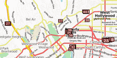 Stadtplan Beverly Hills