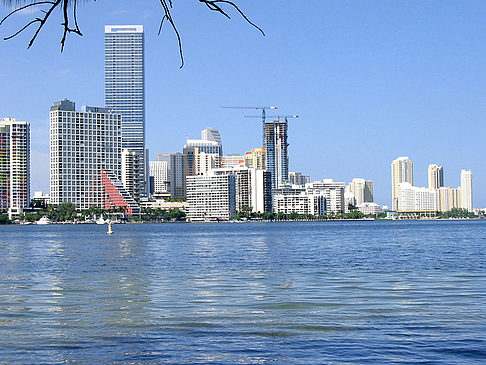 Foto Blick vom Wasser auf Miami