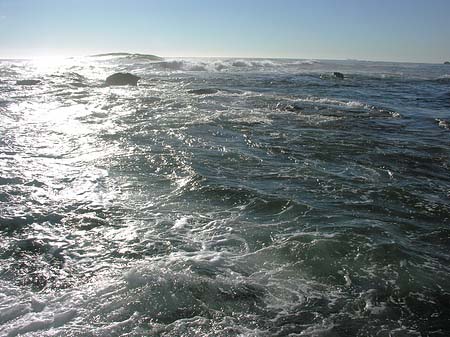 Blick vom Strand auf das Meer - Westliches Kap