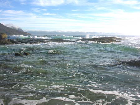 Blick vom Strand auf das Meer - Westliches Kap