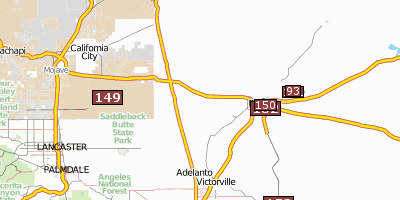 Stadtplan Edwards Air Force Base Kalifornien