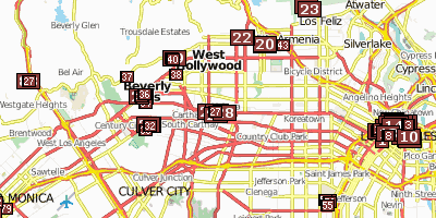 Financial District LA Stadtplan