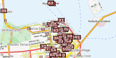 Fisherman’s Wharf Stadtplan